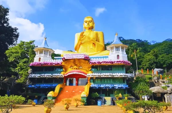 Dambulla Cave Temples interior Buddha statues Sri Lanka private guided tour